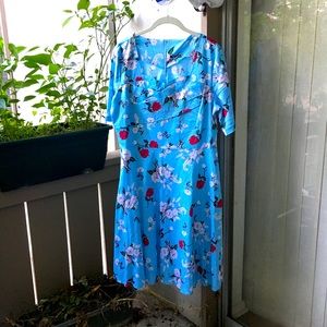 DARLING plus size tea dress:Asian size 4x (abt 1x)